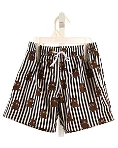 NO TAG  BLACK  STRIPED  SWIM TRUNKS