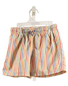NO TAG  MULTI-COLOR  STRIPED  SWIM TRUNKS