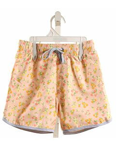 NO TAG  ORANGE  PRINT  SWIM TRUNKS