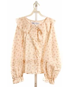 ZARA  PINK  FLORAL  DRESS SHIRT