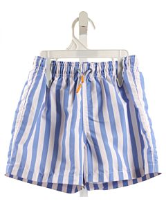 WAVE SUN FUN  BLUE  STRIPED  SWIM TRUNKS