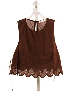 ALTARD STATE  BROWN EYELET   SLEEVELESS SHIRT
