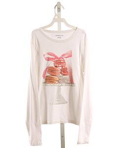 CREWCUTS  WHITE   PRINTED DESIGN KNIT LS SHIRT