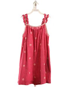 ZARA  HOT PINK  STRIPED  ROMPER WITH RIC RAC