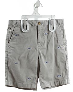 VINEYARD VINES  GRAY   EMBROIDERED SHORTS