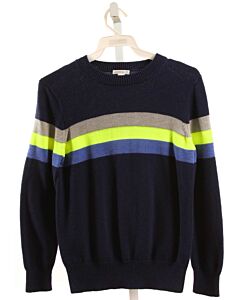 CREWCUTS  NAVY  STRIPED  SWEATER