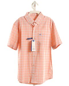 SOUTHERN TIDE  LT PINK  PLAID  DRESS SHIRT