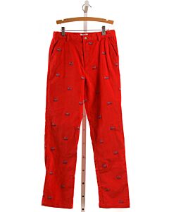 CPC  RED CORDUROY  EMBROIDERED PANTS