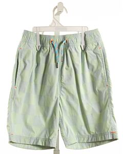 CREWCUTS  GREEN  PLAID  SWIM TRUNKS