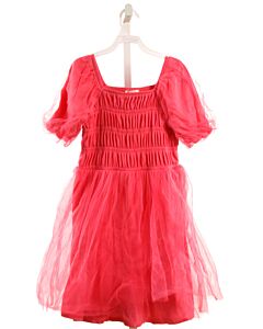 CREWCUTS  HOT PINK TULLE  SMOCKED PARTY DRESS