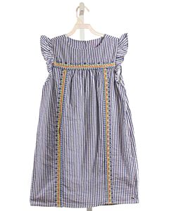 VINEYARD VINES  BLUE SEERSUCKER STRIPED  DRESS