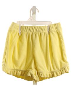 CREWCUTS  YELLOW TERRY CLOTH   SHORTS WITH RUFFLE