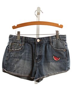 MOLLY BRACKEN  DENIM   APPLIQUED SHORTS