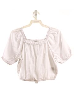 CREWCUTS  WHITE   SMOCKED SHIRT-SS
