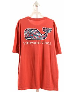 VINEYARD VINES  RED   PRINTED DESIGN T-SHIRT