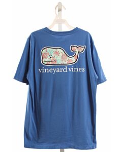 VINEYARD VINES  BLUE   PRINTED DESIGN T-SHIRT