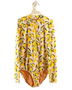 CREWCUTS YELLOW PRINTED DESIGN 1-PIECE SWIMSUIT