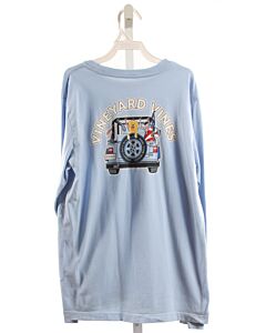 VINEYARD VINES  BLUE   PRINTED DESIGN KNIT LS SHIRT