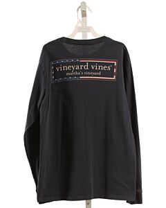 VINEYARD VINES  BLUE   PRINTED DESIGN KNIT LS SHIRT