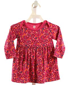 TEA  HOT PINK  FLORAL  KNIT DRESS
