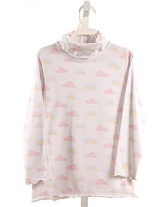 STITCHY FISH  WHITE  PRINT  KNIT LS SHIRT