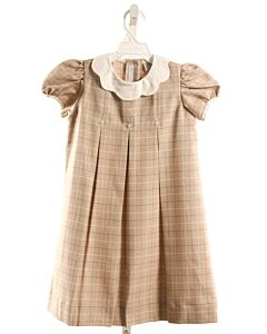 CARRIAGE BOUTIQUE  BROWN  PLAID  DRESS