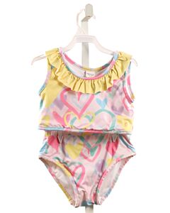 SET BY LULLABY SET  PINK    2-PIECE SWIMSUIT WITH RUFFLE