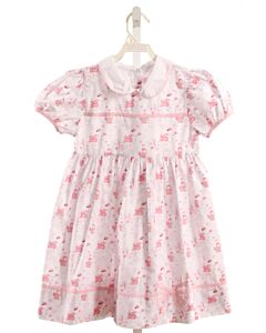 LULLABY SET  LT PINK   APPLIQUED DRESS