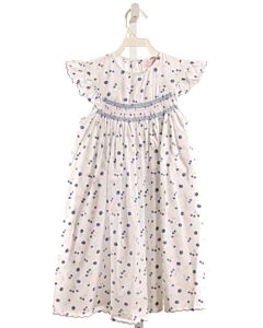 SOPHIE DESS  BLUE   SMOCKED DRESS