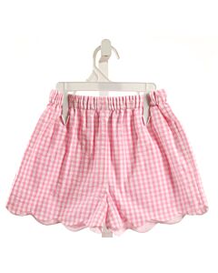 LITTLE ENGLISH  PINK SEERSUCKER GINGHAM  SHORTS