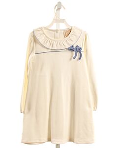 THE BEAUFORT BONNET COMPANY  WHITE    KNIT DRESS WITH PICOT STITCHING