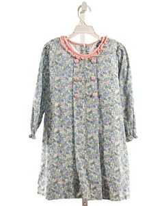 SMOCKED THREADS CECIL & LOU  BLUE  FLORAL  DRESS