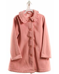 STARTING OUT  PINK FLEECE   DRESSY OUTERWEAR WITH RUFFLE