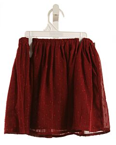 CHELSEA & VIOLET MAROON SWISS DOT SKIRT