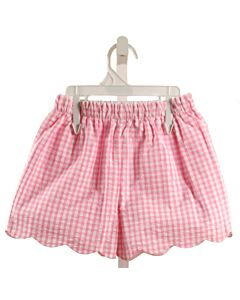 LITTLE ENGLISH  PINK SEERSUCKER GINGHAM  SHORTS