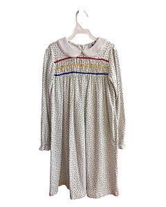 EYELET & IVY  MULTI-COLOR  FLORAL  KNIT DRESS WITH PICOT STITCHING