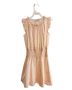 EYELET & IVY  PINK SWISS DOT   DRESS WITH RUFFLE
