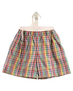THE BEAUFORT BONNET COMPANY  RED  PLAID  SWIM TRUNKS