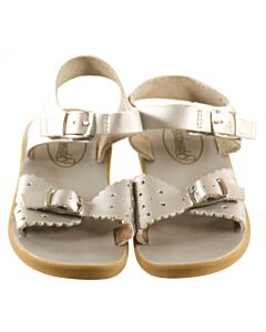 FOOTMATES SILVER SANDALS  *EUC SIZE TODDLER 12