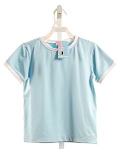 SET BY LULLABY SET  LT BLUE    KNIT SS SHIRT