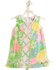 LILLY PULITZER  LIME GREEN  FLORAL  DRESS