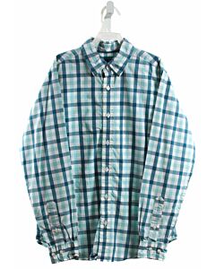 BROOKS BROTHERS  BLUE  PLAID  DRESS SHIRT