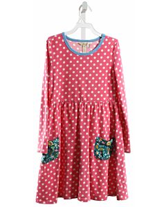 MATILDA JANE  PINK KNIT POLKA DOT  KNIT DRESS