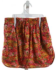 PEEK  RED  FLORAL  SKIRT