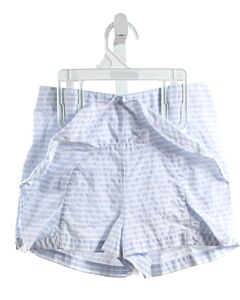 BELLA BLISS  LT BLUE  STRIPED  SHORTS WITH RUFFLE