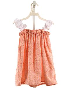 BELLA BLISS  ORANGE  FLORAL  SLEEVELESS SHIRT