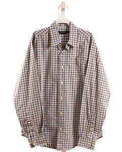 BROOKS BROTHERS  BROWN  PLAID  DRESS SHIRT