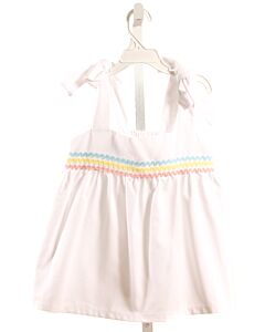 BELLA BLISS  WHITE PIQUE   SLEEVELESS SHIRT