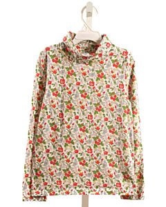 MINI BODEN  RED  FLORAL  KNIT LS SHIRT