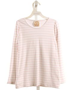 THE BEAUFORT BONNET COMPANY  LT PINK  STRIPED  KNIT LS SHIRT
